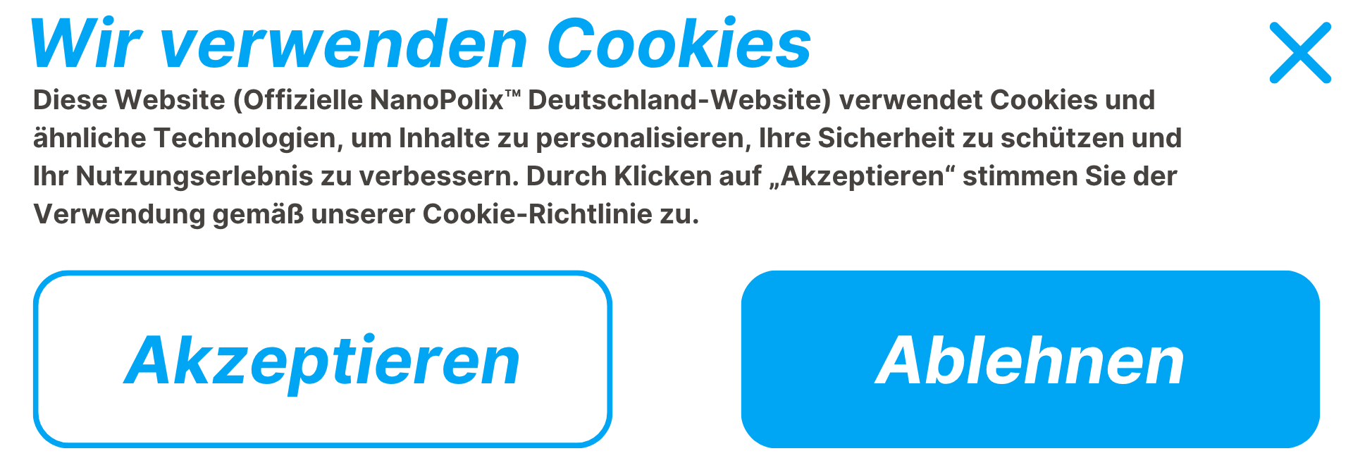 Wir verwenden Cookies